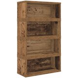  Stalak za CD-ove 4 kom. Staro drvo 40 x 17 x 17 cm | shoptok.hr