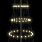 vidaXL LED božično drevesce Toplo bela 138.5 x 138.5 x 399 cm Kovina | Shoptok.si