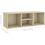 vidaXL Klop za shranjevanje čevljev sonoma hrast 105x35x35 cm, (21025276) | Shoptok.si
