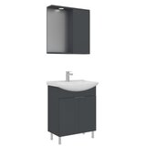 Hanah home Kupatilski ormarić sa umivaonikom i ogledalom (2 komada) Purus 65 439 | Eponuda.com