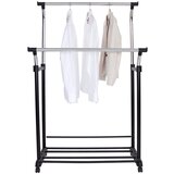 XXXL Mobilno Stojalo Za Obleke Swing 2, Črna, Krom | Shoptok.si