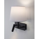 Nova Luce Bela/mat črna aluminijasta stenska svetilka z upogljivo konstrukcijo Savona – | Shoptok.si