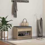  Klupa za hodnik s jastukom Sonoma hrast 63 x 38 x 45 cm | shoptok.hr