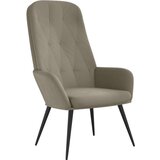  Stolica za opuštanje svjetlosiva baršunasta | shoptok.hr