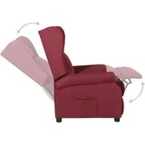  Naslonjač od tkanine crvena boja vina | shoptok.hr