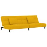 Maison Chic kavč - Sofa - Kanape dvosed z ležiščem in dvema blazinama rumen žamet, (21727633) Cene