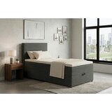 MID.YOU POSTELJA Z VZMETNICO 100 cm x 200 cm , tekstil, leseni material antracit Cene