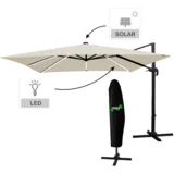 Vrtni suncobran sa LED rasvjetom - Bež