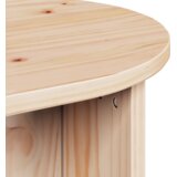 vidaXL Klubska miza Naravna 80 x 39.5 x 35 cm Masivno borovo les | Shoptok.si