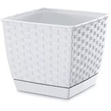 Prosperplast Saksija Ratolla Square K220, Bela Cene