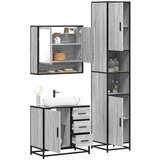 Maison Chic Kopalniški sestavi - Kopalniško pohištvo 3 kosi siva sonoma inženirski les, (21787355) | Shoptok.si