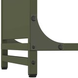  Stalak za drva za ogrjev Maslinasto zelena 90x28x90 cm | shoptok.hr