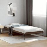 Furnova Posteljni okvir rjav hrast 90x190 cm inženirski les in kovina, (21941688) | Shoptok.si