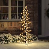  Božićno drvce s 160 LED svjetlima Topla bijela 150 cm Ratan | Eponuda.ba