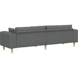 SOFA s jastukom Tamno siva 250 x 77 x 76 cm tkanina | shoptok.hr