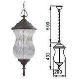  LED spoljni luster na lancu MARSYLIA 3xLED/3W/230V crna | Eponuda.com