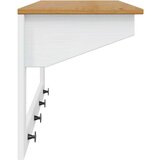  Vješalica za kapute Bijela i medeno smeđa 90 x 35 x 41.5 cm - Bijela i medeno smeđa | shoptok.hr