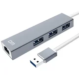CHB011 USB 2.0 HUB 3 Ports + RJ45 Ethernet Port