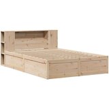 vidaXL Okvir kreveta bez madraca 135 x 190 cm od masivne borovine | shoptok.hr
