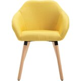  Jedilni stoli 4 kosi rumeno blago | Shoptok.si