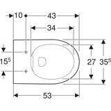 Geberit wc šolja selnova konzolna rimless 501.045.00.7 | Eponuda.com