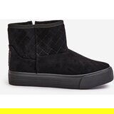 Big Star Ankle snow boots with zip insulated with fur Big Star black | shoptok.hr