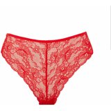 Defacto Fall in Love New Year Themed Red Lace Brazilian Slip Panty Cene