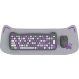 Canyon HSET-W6 EN/AD Keyboard+Mouse Kitty Edition AAA+АА Wireless Violet | Eponuda.ba
