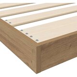  Krevet s daskama Umjetnički hrast 90 x 200 cm Konstruirano drvo | shoptok.hr