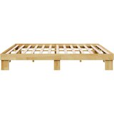 vidaXL posteljni okvir brez vzmetnice 180x200 cm masivni les hrast | Shoptok.si