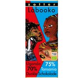 BIO čokolada Labooko - "Uganda 70% + Tanzanija 75%" - 70 g Cene
