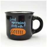  Šolja mini mug Good morning crna Cene