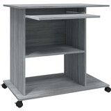vidaXL Stol za računalo boja hrasta 80 x 50 x 75 cm konstruirano drvo | shoptok.hr