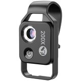 INF Mikroskop za mobilne - CPL leča / 200X / LED lučka Black, (21872445) | Shoptok.si