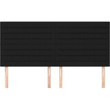  Uzglavlje Crno 180x5x118/128 cm Tkanina | Eponuda.com