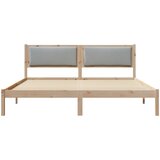  Krevetna konstrukcija s uzglavljem Svijetlo siva 180 x 200 cm Svjetlosiva | Shoptok.si