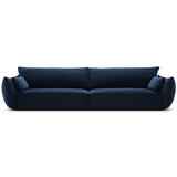 Mazzini Sofas Temno modra žametna sedežna garnitura 248 cm Vanda – | Shoptok.si