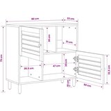  Ormari za skladištenje s pohranom Smeđa 80 x 33,5 x 75 cm | shoptok.hr