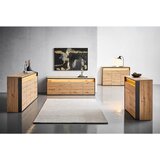 Voleo komoda, črna, hrast artisan | Shoptok.si