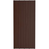 Krovni panel 12 pcs Smeđa 100 x 45 cm Pocinčani čelik | shoptok.hr
