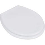  Deska za WC školjko MDF pokrov preprost dizajn bela, (20609030) | Shoptok.si