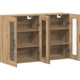  Ogreti omarice 2 pcs Artisan hrast in črna 69,5 x 34 x 90 cm | Shoptok.si