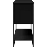  Konzolni stol crni 100 x 35 x 74 5 cm od konstruiranog drva | shoptok.hr