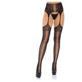 Leg Avenue Nogavice s pasom Lace up, črne | Shoptok.si
