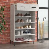 Ormarić za cipele boja betona 60x35x105 cm konstruirano drvo | shoptok.hr