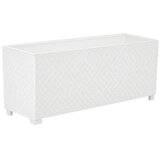 PLASTOFLEX Žardinjera Rattan 60x30x29cm 4015-811 bijela | Eponuda.ba