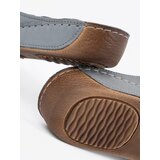 T.SOKOLSKI Leather gray flip flops | shoptok.hr