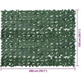 Balkonski zaslon s tamnozelenim lišćem 200 x 150 cm | Eponuda.com
