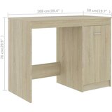  Radni stol boja hrasta sonome 140 x 50 x 76 cm od iverice | shoptok.hr