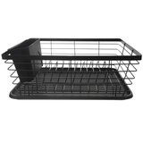 Orion Crni metalni ocjeđivač za posuđe 36x30,5 cm Radka – | shoptok.hr